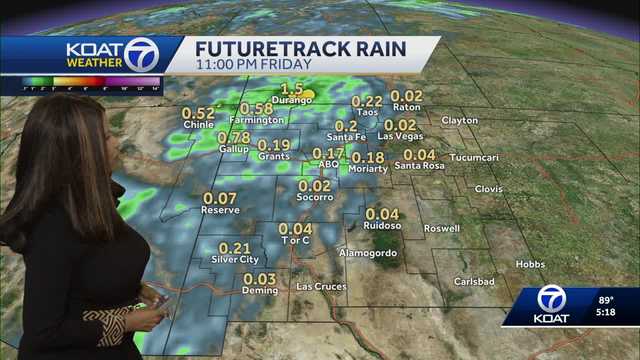 New Mexico forecast: Heavy rainfall late Friday into weekend