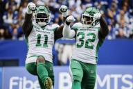 Riders win in Winnipeg for first time since 2018, defeat Bombers in Banjo Bowl