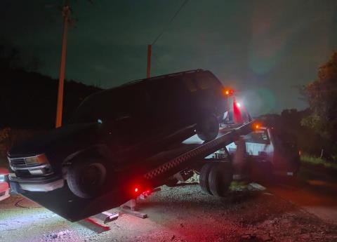 Vehículo se salió de la carretera