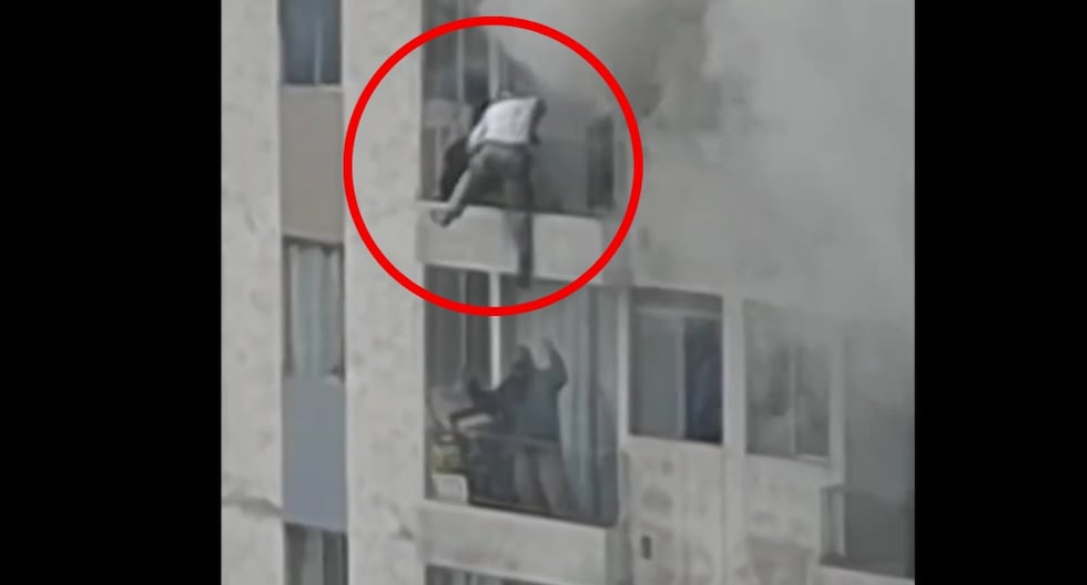 Santa Anita Incendio en condominio obliga a vecinos a escapar por paredes del edificio | VIDEO | Emergencia | bomberos 