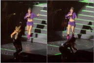 La dura caída de Catherine Fulop en el show de Erreway que preocupó a todos