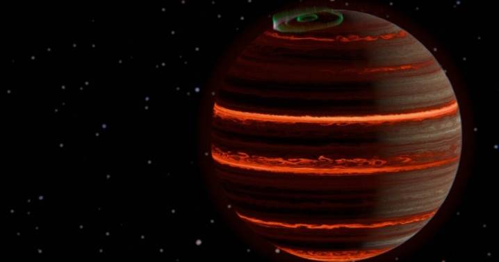 Un planeta errante exhibe fuerte actividad de auroras boreales
