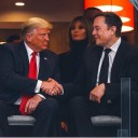 Donald Trump y Elon Musk se volvieron a reunir en memorial por Charlie Kirk