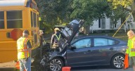 Students escape injury in Le Roy bus crash