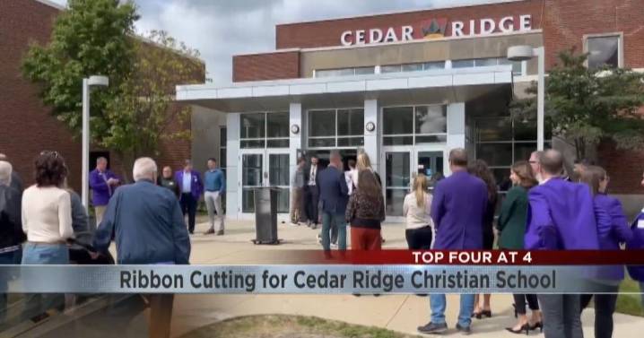 Cedar Ridge Christian School celebrates with ribbon cutting ceremony