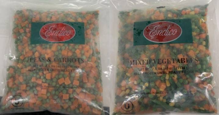 Endico frozen vegetables sold in 6 states recalled due to possible listeria contamination