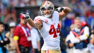 49ers’ Christian McCaffrey will smile at Kyle Juszczyk injury update