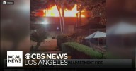 Santa Ana apartment complex fire sends 2 people to the hospital
