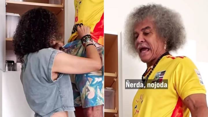 Esposa del Pibe Valderrama tiró a verle más allá: video del jocoso momento es viral
