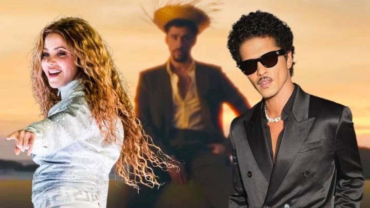 Shakira y Bruno Mars celebran participación de Bad Bunny en el Super Bowl 2026 y le envían conmovedor mensaje