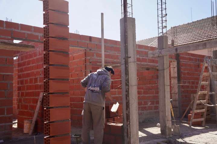 A buen ritmo avanza la obra de la nueva guardia en el Hospital Unzué