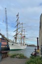 Buque mexicano reanuda operaciones tras chocar con el puente de Brooklyn