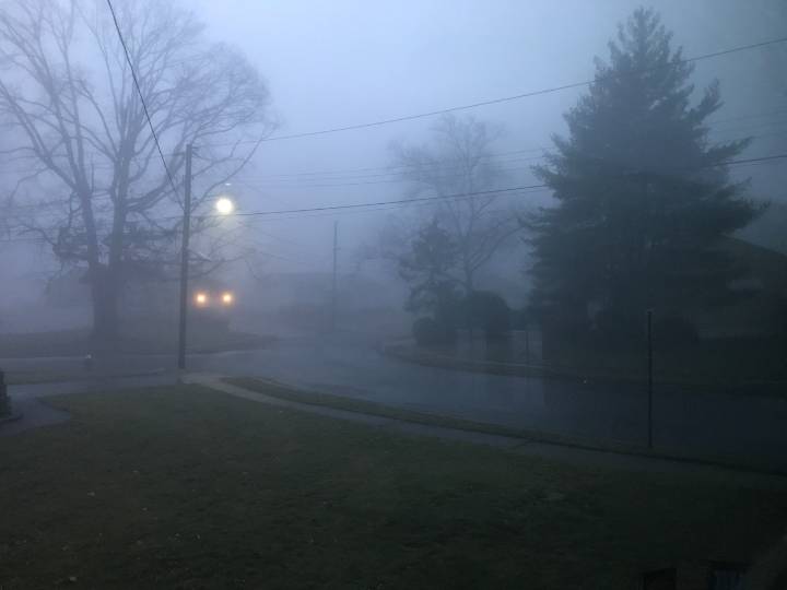 Dense fog in central Pa. will lift mid-morning for a mostly sunny Friday