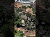 Landslide destroys back yards in California homes