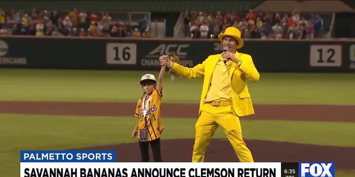 Savannah Bananas announce Clemson return