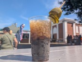 Sweet and salty clash at The Big E to create Dr. Pickle, a pickle juice and soda drink