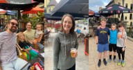 Customers enjoy Café Hollander patio once again following historic flooding