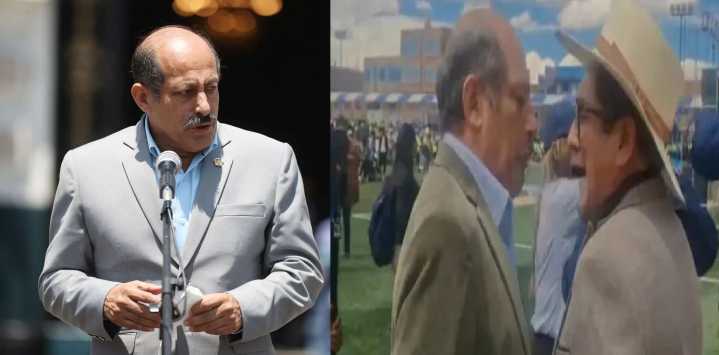 Congresista escupe a periodista: Héctor Valer arremete contra reportero en Juliaca