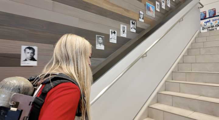 'We have the memory to keep us going': Olathe West students honor lives lost on 9/11 through stair climb