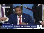 LIVE: FBI Dir. Patel testifies before Senate committee at oversight hearing