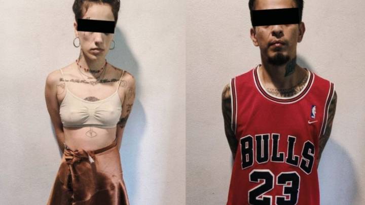 Detienen a pareja por discutir en la calle, les encuentran billetes falsos y drogas