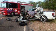 Trágico accidente entre un camión y una camioneta: murió un hombre de 74 años