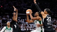 Aces beat Storm 102-77 in playoff opener after winning final 16 regular