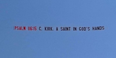 Over Orange Beach, a gospel message honors Charlie Kirk: ‘A Saint in God’s Hands’