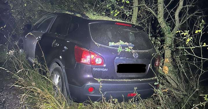Mangled Nissan Qashqai found crashed into trees in Nuneaton