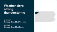 Pea-sized hail predicted with thunderstorms to hit Crawford County Monday – wind gusts up to 50 mph
