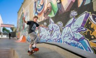 From alleyway to skate spot: Downtown Santa Ana’s newest skate park makes a debut