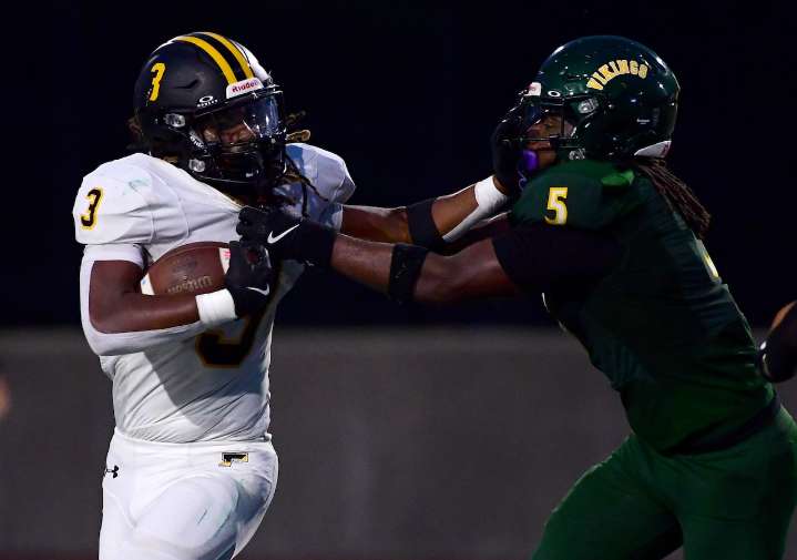 Johnson’s career night sparks Freedom football past Central Catholic for 1st win of season