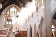 Monumental censer at Christendom College chapel represents ‘grandeur of Christ the King’