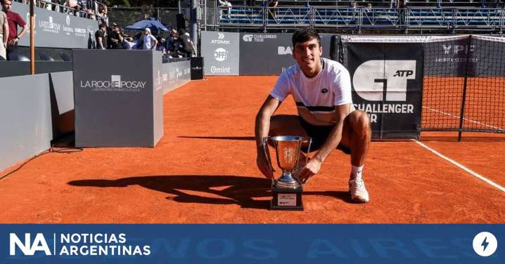Román Burruchaga, campeón del Challenger de Buenos Aires: “Ganar acá es especial”