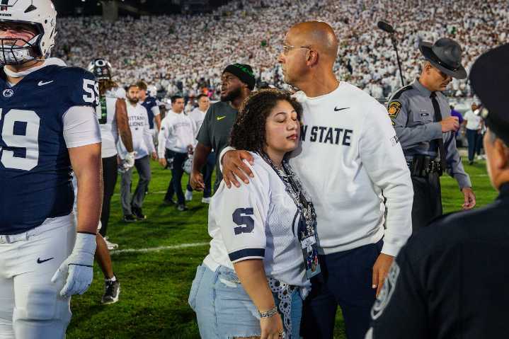 Watch Penn State coach James Franklin’s post game press conference after loss to Oregon