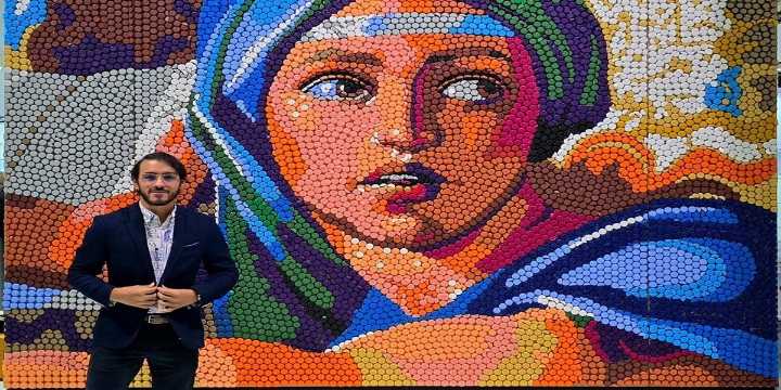 Óscar Olivares presentó un nuevo mural en Alemania