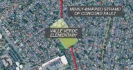Newly-discovered Concord Fault branch appears to run through Walnut Creek school
