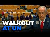 Watch: UN Members Walk Out Before Netanyahu's Speech