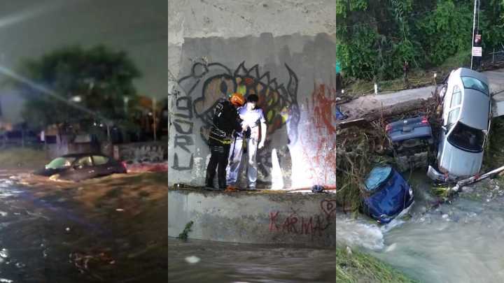 Recuento de Daños por Lluvias en Nuevo León: 69 Autos Varados y Al Menos 8 Personas Rescatadas