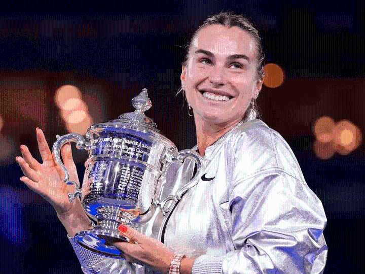 La tenista y número uno del Mundo la Bielorrusa Aryna Sabalenka anuncia su baja para el Abierto de China por lesión