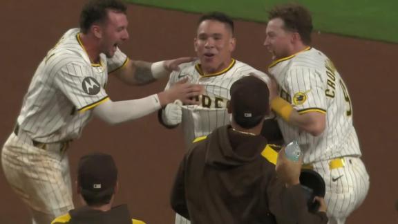 Fermin's 11th-inning single sends the Padres into the playoffs with...