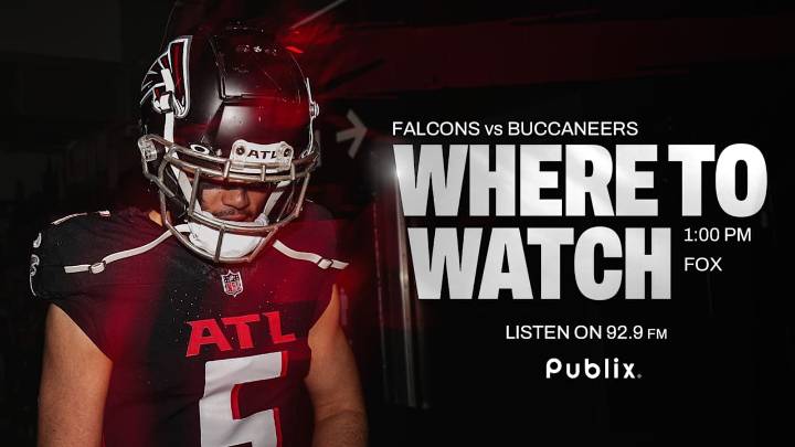 Where to watch Atlanta Falcons vs. Tampa Bay Buccaneers