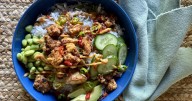 WV Culinary Team: Contents may vary -- a salmon bowl when the fridge is half