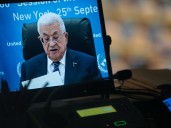 Sin visa para entrar a EE.UU., Mahmoud Abbas tuvo que hablar vía video ante la ONU: "Nuestras heridas son profundas y nuestra calamidad es grande"