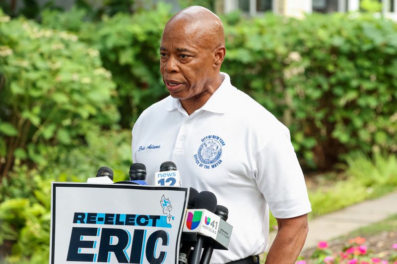 New York Mayor Adams vows to stay in race, seek re