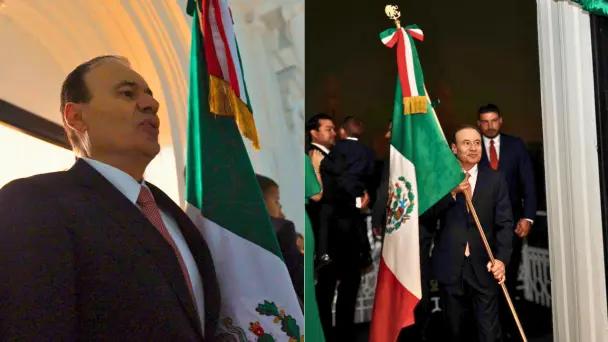 Alfonso Durazo celebra Grito de Independencia pese a lluvia