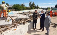 Avanza la obra del nuevo puente del Arroyo El Gato en la 520