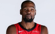 Kevin Durant reflects on a legend during his first press conference in a Rockets jersey