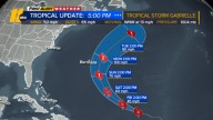 Tropical Storm Gabrielle forms in central Atlantic; could be a hurricane by the weekend