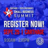 Governor’s Small Business Summit in Carthage Thursday